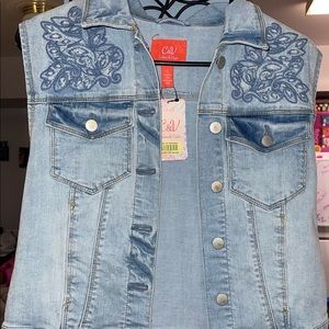 Adorable Jean Jacket Vest